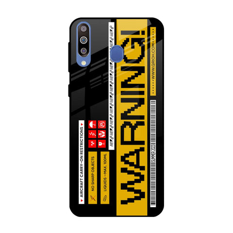 Aircraft Warning Samsung Galaxy M40 Glass Back Cover Online