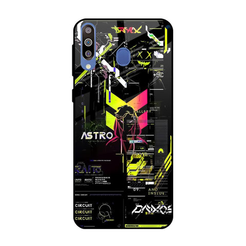 Astro Glitch Samsung Galaxy M40 Glass Back Cover Online