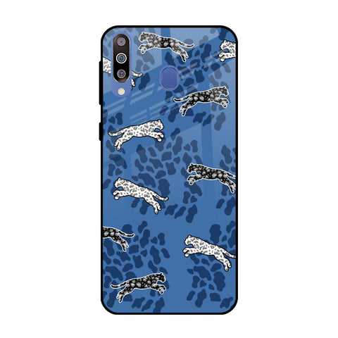 Blue Cheetah Samsung Galaxy M40 Glass Back Cover Online