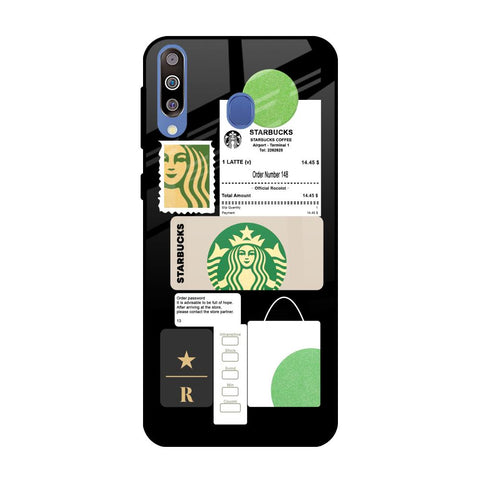 Coffee Latte Samsung Galaxy M40 Glass Back Cover Online