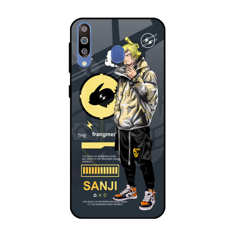 Cool Sanji Samsung Galaxy M40 Glass Back Cover Online