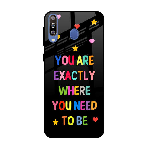 Magical Words Samsung Galaxy M40 Glass Back Cover Online