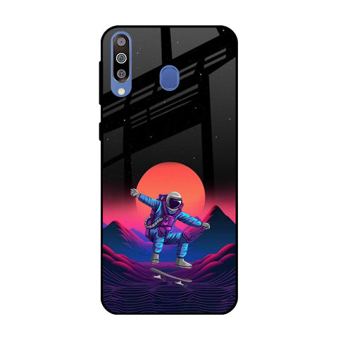 Retro Astronaut Samsung Galaxy M40 Glass Back Cover Online