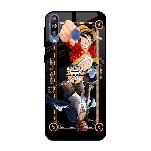 Shanks & Luffy Samsung Galaxy M40 Glass Back Cover Online