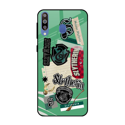 Slytherin Samsung Galaxy M40 Glass Back Cover Online