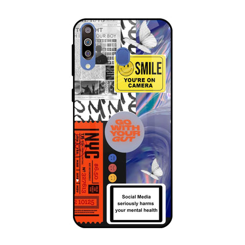 Smile for Camera Samsung Galaxy M40 Glass Back Cover Online