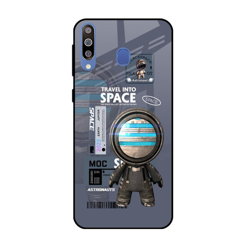 Space Travel Samsung Galaxy M40 Glass Back Cover Online