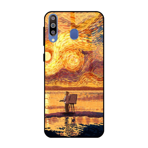 Sunset Vincent Samsung Galaxy M40 Glass Back Cover Online
