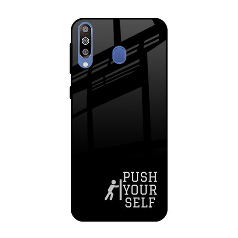 Push Your Self Samsung Galaxy M40 Glass Back Cover Online