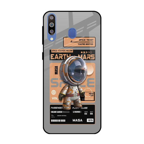 Space Ticket Samsung Galaxy M40 Glass Back Cover Online