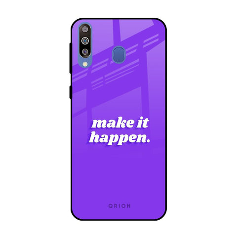 Make it Happen Samsung Galaxy M40 Glass Back Cover Online