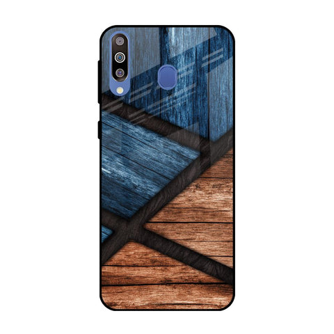 Wooden Tiles Samsung Galaxy M40 Glass Back Cover Online