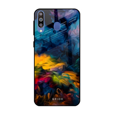 Multicolor Oil Painting Samsung Galaxy M40 Glass Back Cover Online
