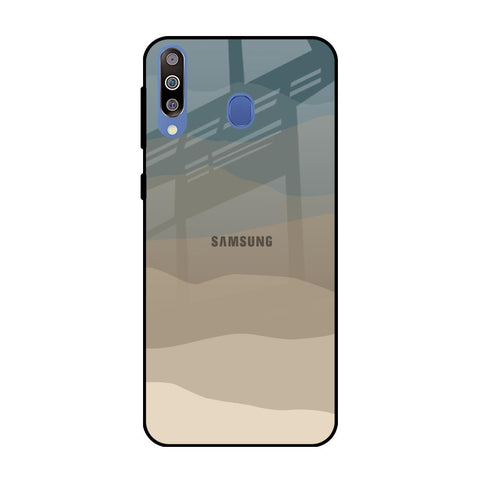 Abstract Mountain Pattern Samsung Galaxy M40 Glass Back Cover Online