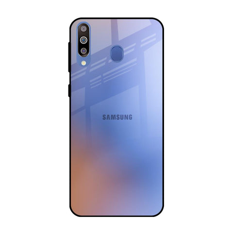 Blue Aura Samsung Galaxy M40 Glass Back Cover Online