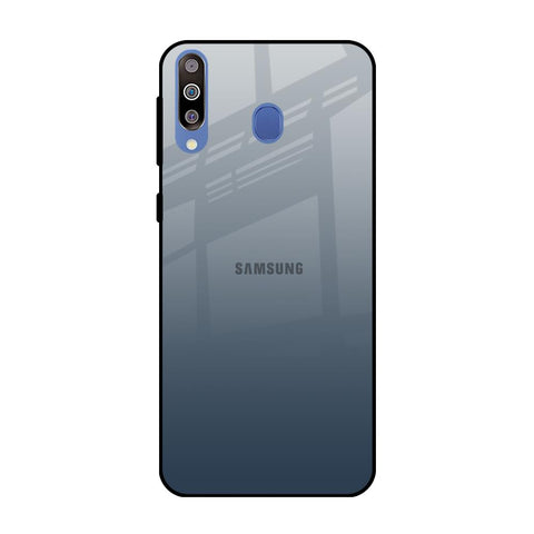 Smokey Grey Color Samsung Galaxy M40 Glass Back Cover Online
