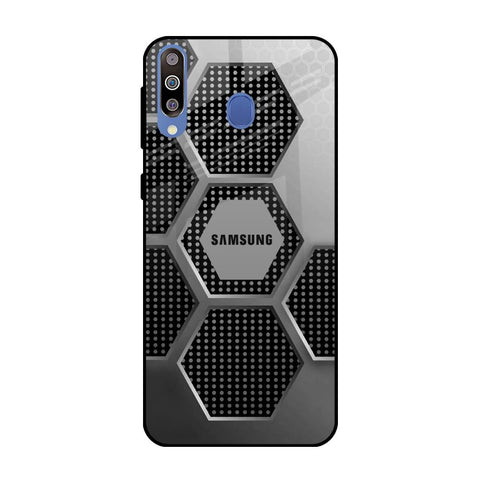 Hexagon Style Samsung Galaxy M40 Glass Back Cover Online