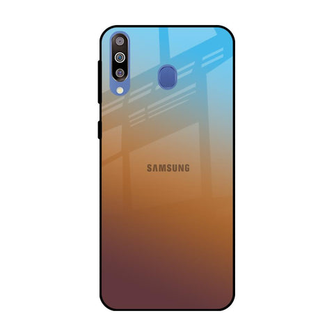 Rich Brown Samsung Galaxy M40 Glass Back Cover Online