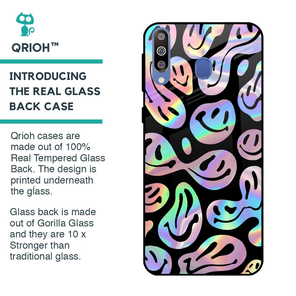 Acid Smile Glass Case for Samsung Galaxy M40