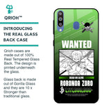 Zoro Wanted Glass Case for Samsung Galaxy M40
