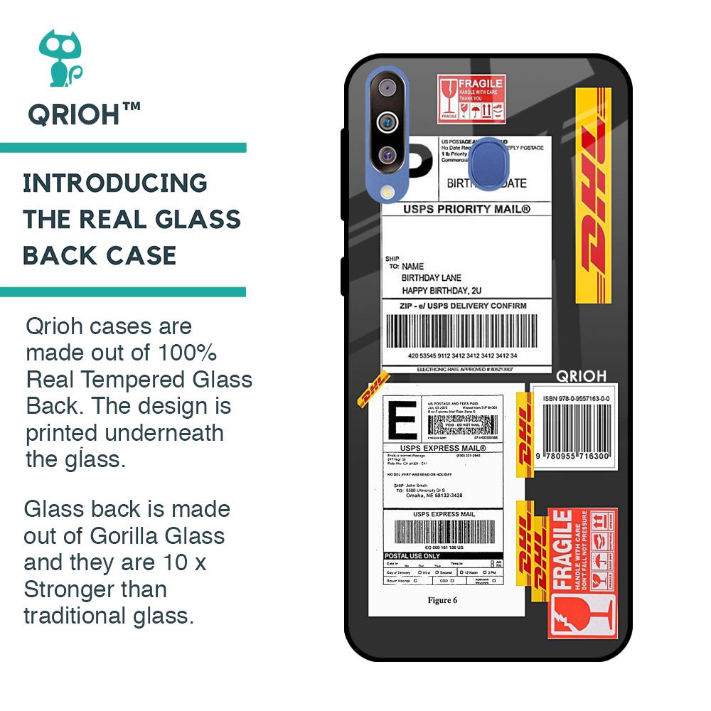 Cool Barcode Label Glass case For Samsung Galaxy M40