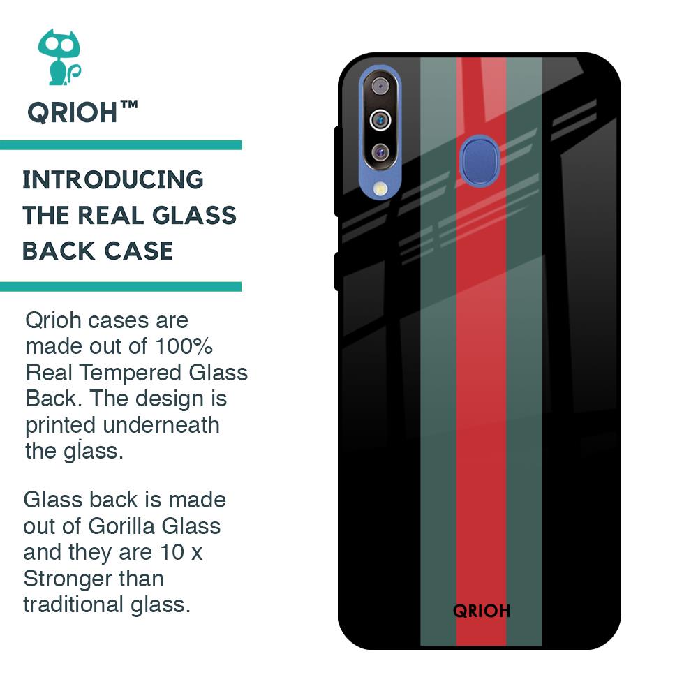 Vertical Stripes Glass Case for Samsung Galaxy M40