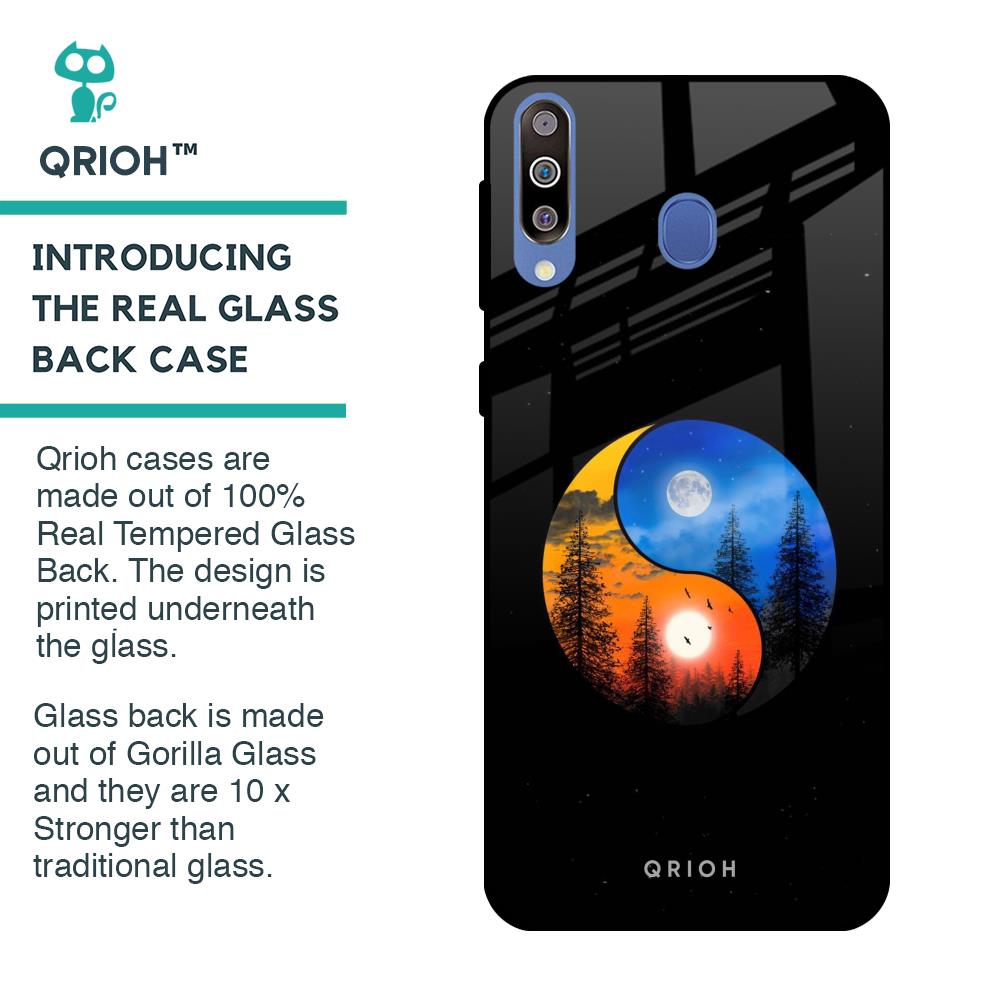 Yin Yang Balance Glass Case for Samsung Galaxy M40