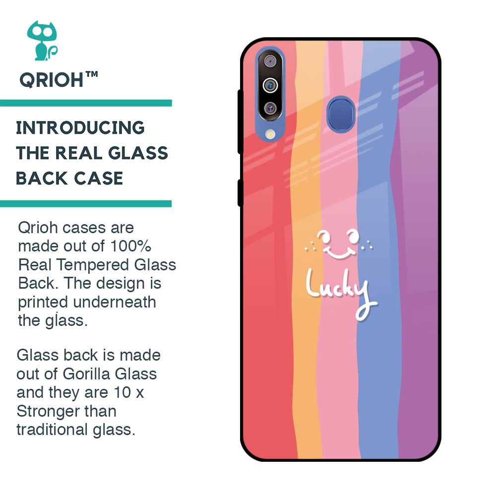 Lucky Abstract Glass Case for Samsung Galaxy M40