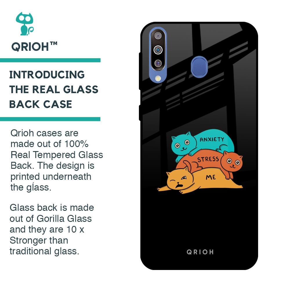 Anxiety Stress Glass Case for Samsung Galaxy M40