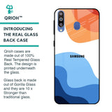 Wavy Color Pattern Glass Case for Samsung Galaxy M40