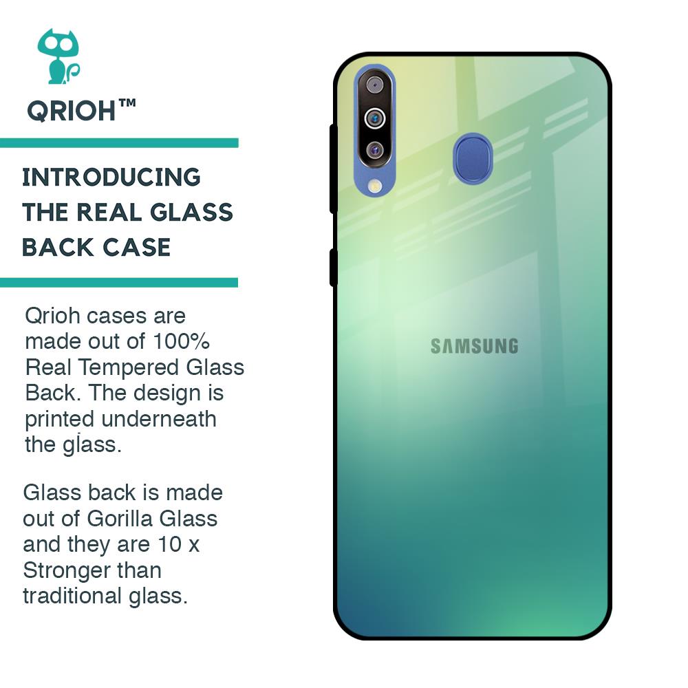 Dusty Green Glass Case for Samsung Galaxy M40