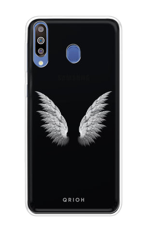 White Angel Wings Samsung Galaxy M40 Back Cover