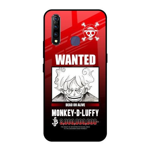 Luffy Wanted Vivo Z1 Pro Glass Back Cover Online