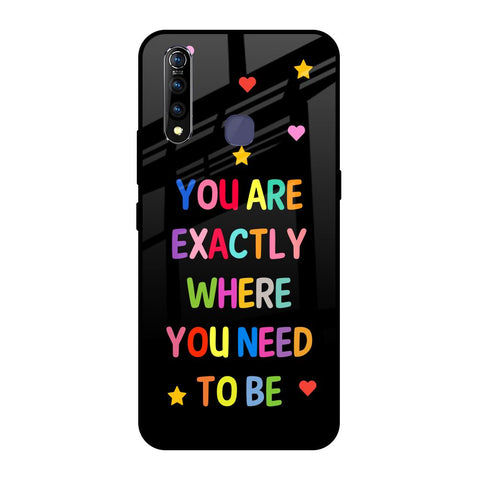 Magical Words Vivo Z1 Pro Glass Back Cover Online