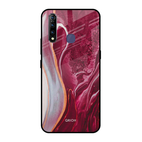 Crimson Ruby Vivo Z1 Pro Glass Back Cover Online