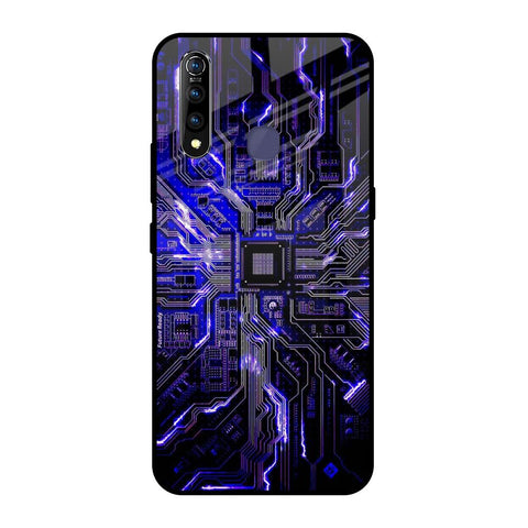 Techno Color Pattern Vivo Z1 Pro Glass Back Cover Online