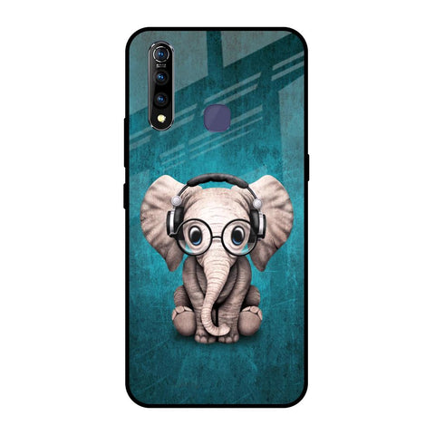 Adorable Baby Elephant Vivo Z1 Pro Glass Back Cover Online