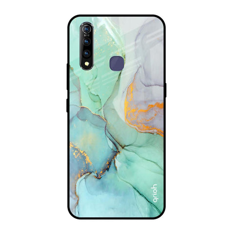 Green Marble Vivo Z1 Pro Glass Back Cover Online