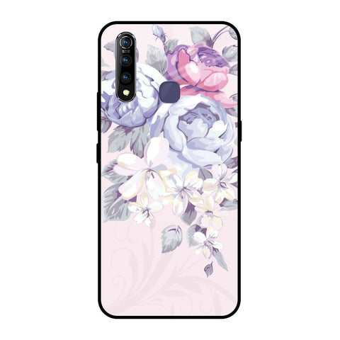 Elegant Floral Vivo Z1 Pro Glass Back Cover Online