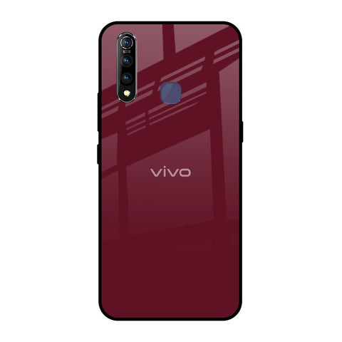 Classic Burgundy Vivo Z1 Pro Glass Back Cover Online