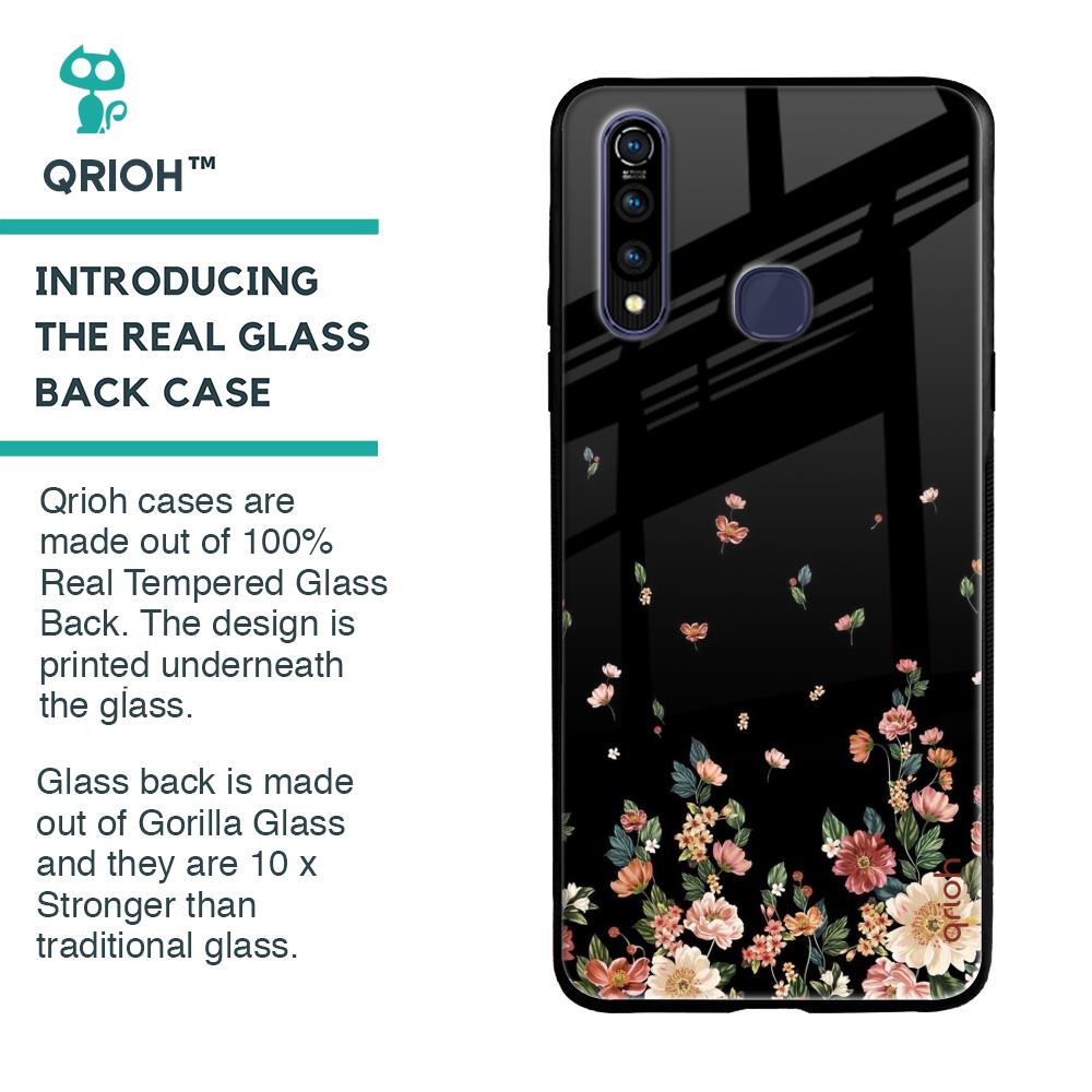 Screen Protector Vivo Z1 Pro Back Cover Printed Floating Floral