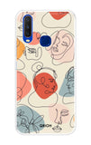 Abstract Faces Vivo Y12 Back Cover
