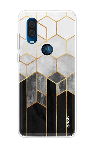 Hexagonal Pattern Motorola One Vision Back Cover