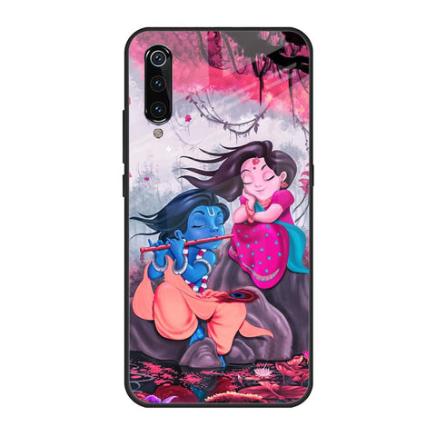 Radha Krishna Art Xiaomi Mi A3 Glass Back Cover Online