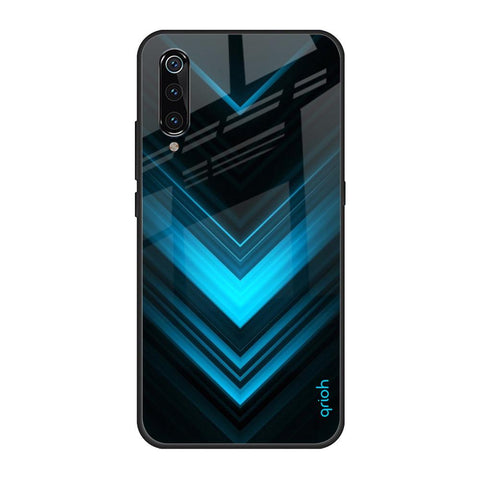 Vertical Blue Arrow Xiaomi Mi A3 Glass Back Cover Online