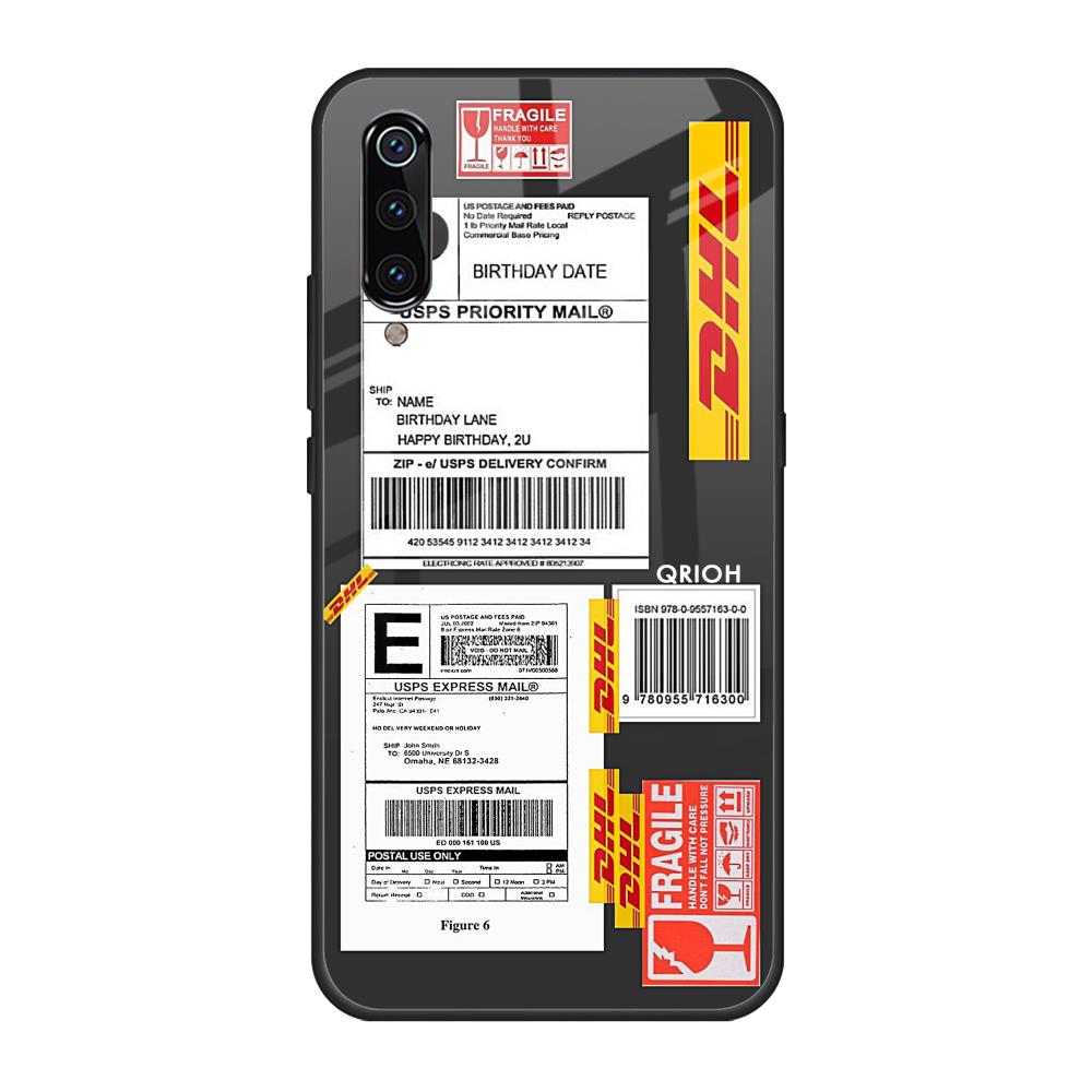 Cool Barcode Label Xiaomi Mi A3 Glass Back Cover Online