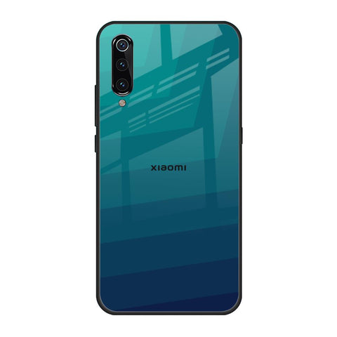 Green Triangle Pattern Xiaomi Mi A3 Glass Back Cover Online