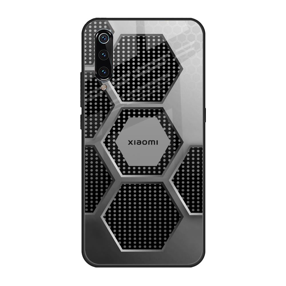 Hexagon Style Xiaomi Mi A3 Glass Back Cover Online