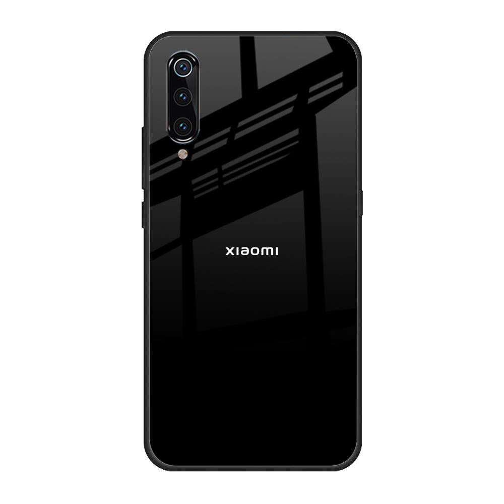 Jet Black Xiaomi Mi A3 Glass Back Cover Online