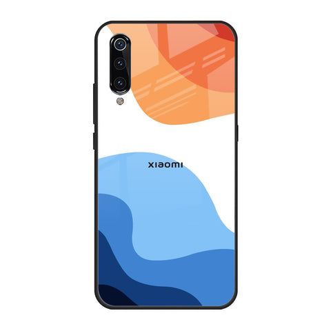 Wavy Color Pattern Xiaomi Mi A3 Glass Back Cover Online